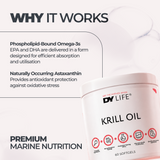 Krill Oil DY Life, 60 Softgels, 15 Servings